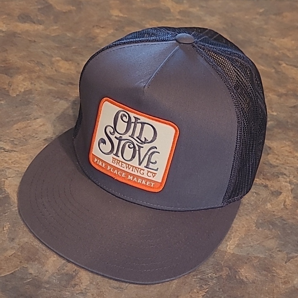 SEATTLE'S OLD STOVE BREWING COMPANY Pike Place Market Snapback Trucker Ballcap